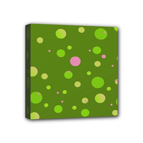 Decorative Dots Pattern Mini Canvas 4  X 4  by ValentinaDesign