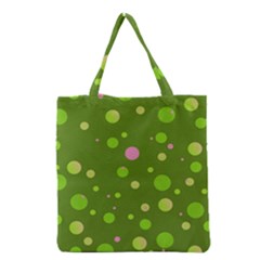 Decorative Dots Pattern Grocery Tote Bag by ValentinaDesign