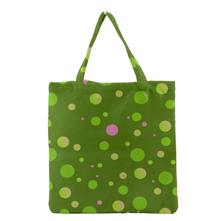 Decorative dots pattern Grocery Tote Bag