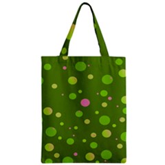 Decorative Dots Pattern Zipper Classic Tote Bag by ValentinaDesign