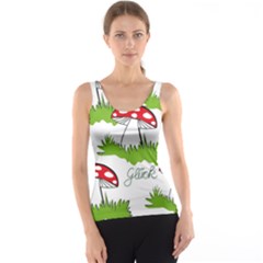 Mushroom Luck Fly Agaric Lucky Guy Tank Top by Nexatart