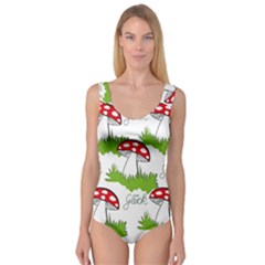 Mushroom Luck Fly Agaric Lucky Guy Princess Tank Leotard  by Nexatart