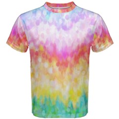 Rainbow Pontilism Background Men s Cotton Tee by Nexatart