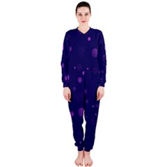 Decorative Dots Pattern Onepiece Jumpsuit (ladies)  by ValentinaDesign