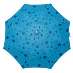 Decorative Dots Pattern Straight Umbrellas by ValentinaDesign