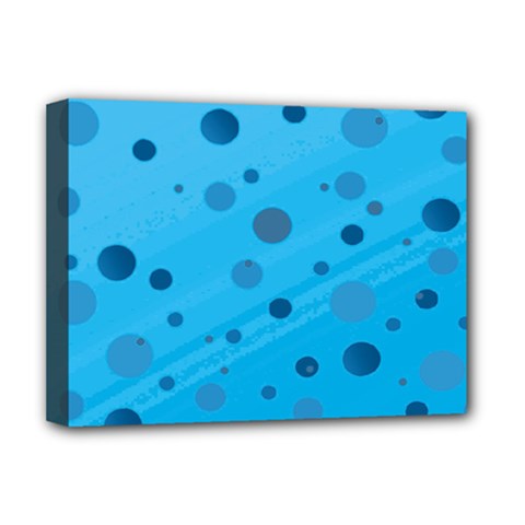 Decorative Dots Pattern Deluxe Canvas 16  X 12  