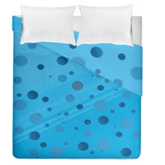 Decorative Dots Pattern Duvet Cover Double Side (queen Size) by ValentinaDesign