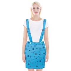 Decorative Dots Pattern Braces Suspender Skirt by ValentinaDesign