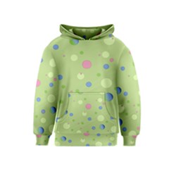 Decorative Dots Pattern Kids  Pullover Hoodie by ValentinaDesign