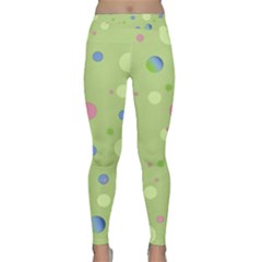 Decorative Dots Pattern Classic Yoga Leggings by ValentinaDesign