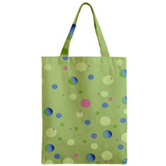 Decorative Dots Pattern Zipper Classic Tote Bag by ValentinaDesign