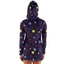 Decorative dots pattern Women s Long Sleeve Hooded T-shirt View2