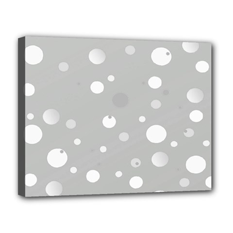 Decorative dots pattern Canvas 14  x 11 