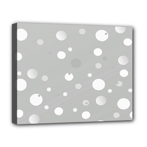 Decorative dots pattern Deluxe Canvas 20  x 16  