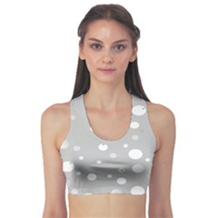 Decorative Dots Pattern Sports Bra by ValentinaDesign