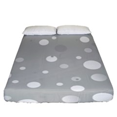 Decorative dots pattern Fitted Sheet (Queen Size)