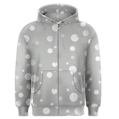 Decorative Dots Pattern Men s Zipper Hoodie by ValentinaDesign