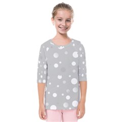 Decorative dots pattern Kids  Quarter Sleeve Raglan Tee