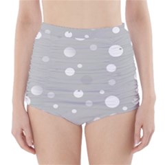 Decorative dots pattern High-Waisted Bikini Bottoms