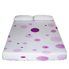 Decorative Dots Pattern Fitted Sheet (king Size) by ValentinaDesign