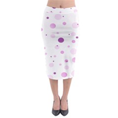 Decorative Dots Pattern Midi Pencil Skirt by ValentinaDesign