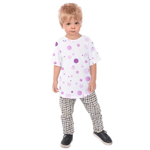 Decorative Dots Pattern Kids  Raglan Tee by ValentinaDesign