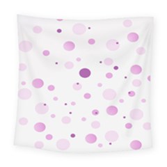 Decorative Dots Pattern Square Tapestry (large)