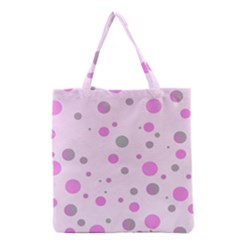 Decorative Dots Pattern Grocery Tote Bag by ValentinaDesign