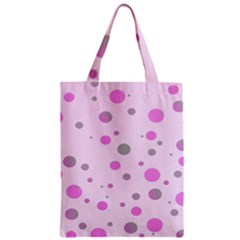 Decorative Dots Pattern Zipper Classic Tote Bag by ValentinaDesign