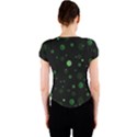 Decorative dots pattern Crew Neck Crop Top View2