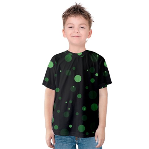 Decorative Dots Pattern Kids  Cotton Tee by ValentinaDesign