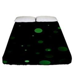 Decorative Dots Pattern Fitted Sheet (queen Size) by ValentinaDesign