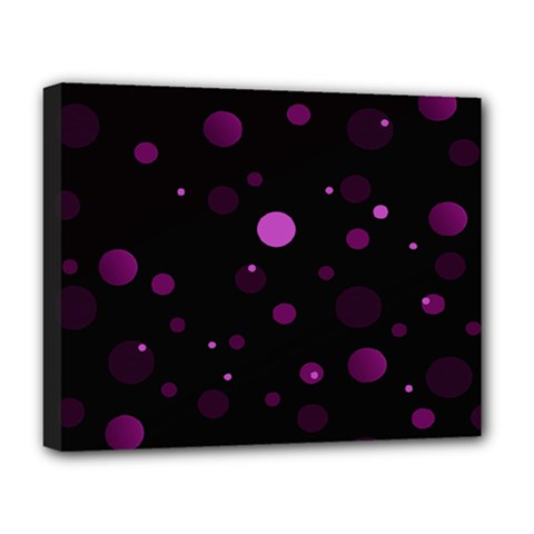 Decorative Dots Pattern Deluxe Canvas 20  X 16  