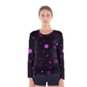 Decorative dots pattern Women s Long Sleeve Tee View1