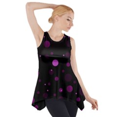 Decorative Dots Pattern Side Drop Tank Tunic by ValentinaDesign