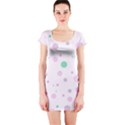 Decorative dots pattern Short Sleeve Bodycon Dress View1