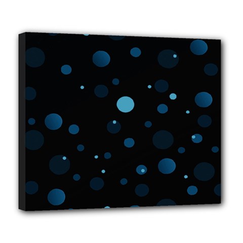 Decorative Dots Pattern Deluxe Canvas 24  X 20   by ValentinaDesign