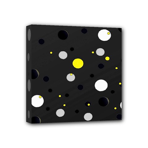 Decorative Dots Pattern Mini Canvas 4  X 4  by ValentinaDesign