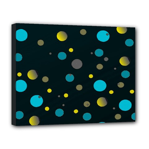 Decorative Dots Pattern Canvas 14  X 11  by ValentinaDesign