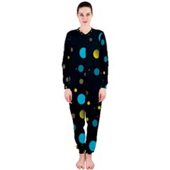 Decorative Dots Pattern Onepiece Jumpsuit (ladies)  by ValentinaDesign