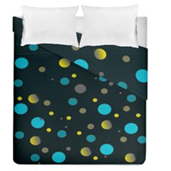 Decorative Dots Pattern Duvet Cover Double Side (queen Size) by ValentinaDesign