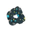 Decorative dots pattern Velvet Scrunchie View1