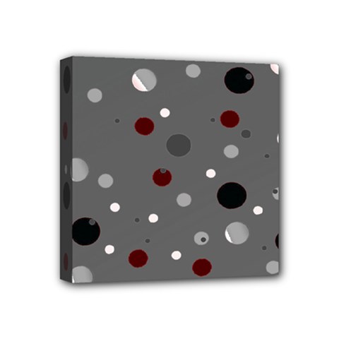 Decorative Dots Pattern Mini Canvas 4  X 4  by ValentinaDesign