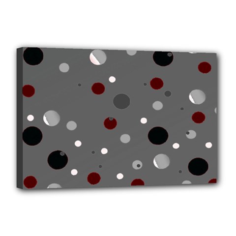 Decorative Dots Pattern Canvas 18  X 12 