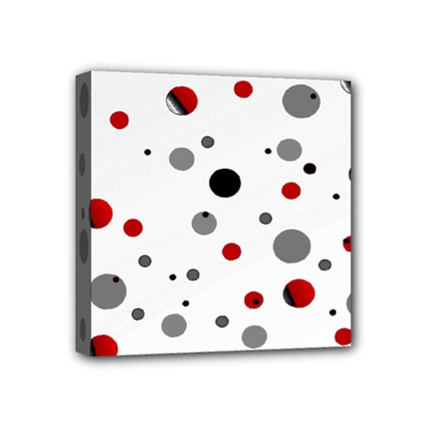 Decorative Dots Pattern Mini Canvas 4  X 4  by ValentinaDesign