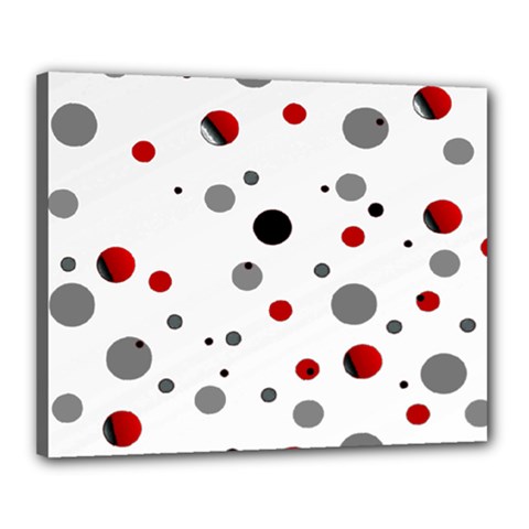 Decorative Dots Pattern Canvas 20  X 16  by ValentinaDesign