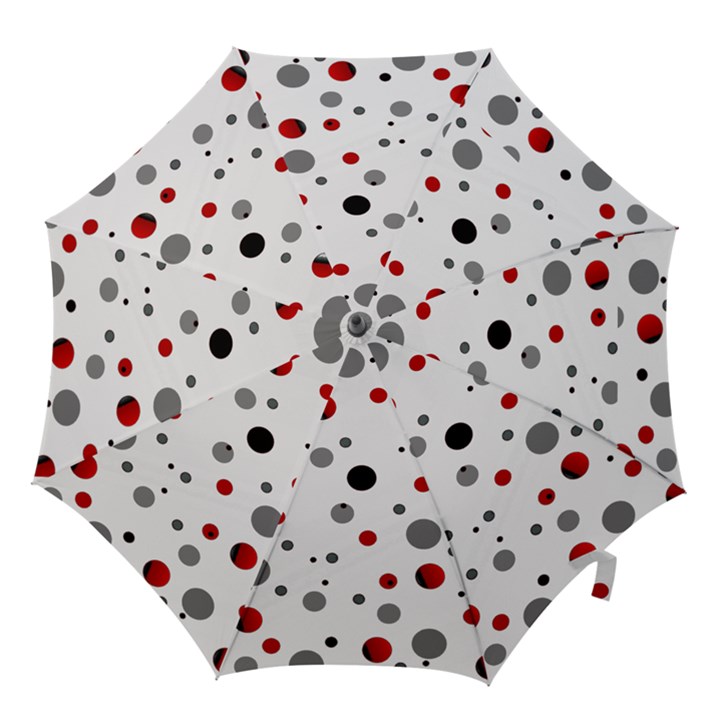 Decorative dots pattern Hook Handle Umbrellas (Small)