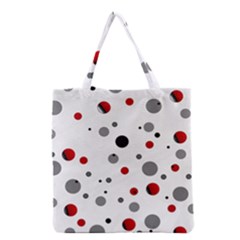 Decorative Dots Pattern Grocery Tote Bag by ValentinaDesign