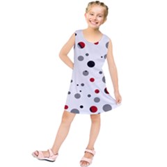 Decorative Dots Pattern Kids  Tunic Dress by ValentinaDesign