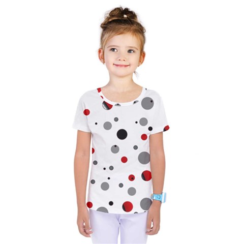 Decorative Dots Pattern Kids  One Piece Tee by ValentinaDesign